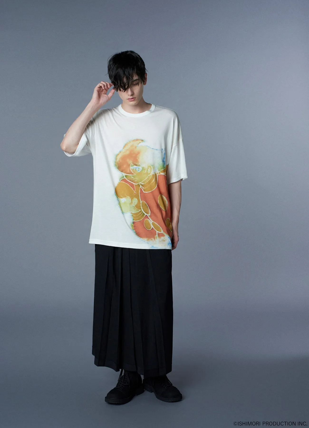 Ground Y×Cyborg 009 60th CYBORG 009 & CYBORG 003 WATERCOLOR SHORT SLEEVE T-SHIRT sold by Yohji Yamamoto product image thumbnail 3