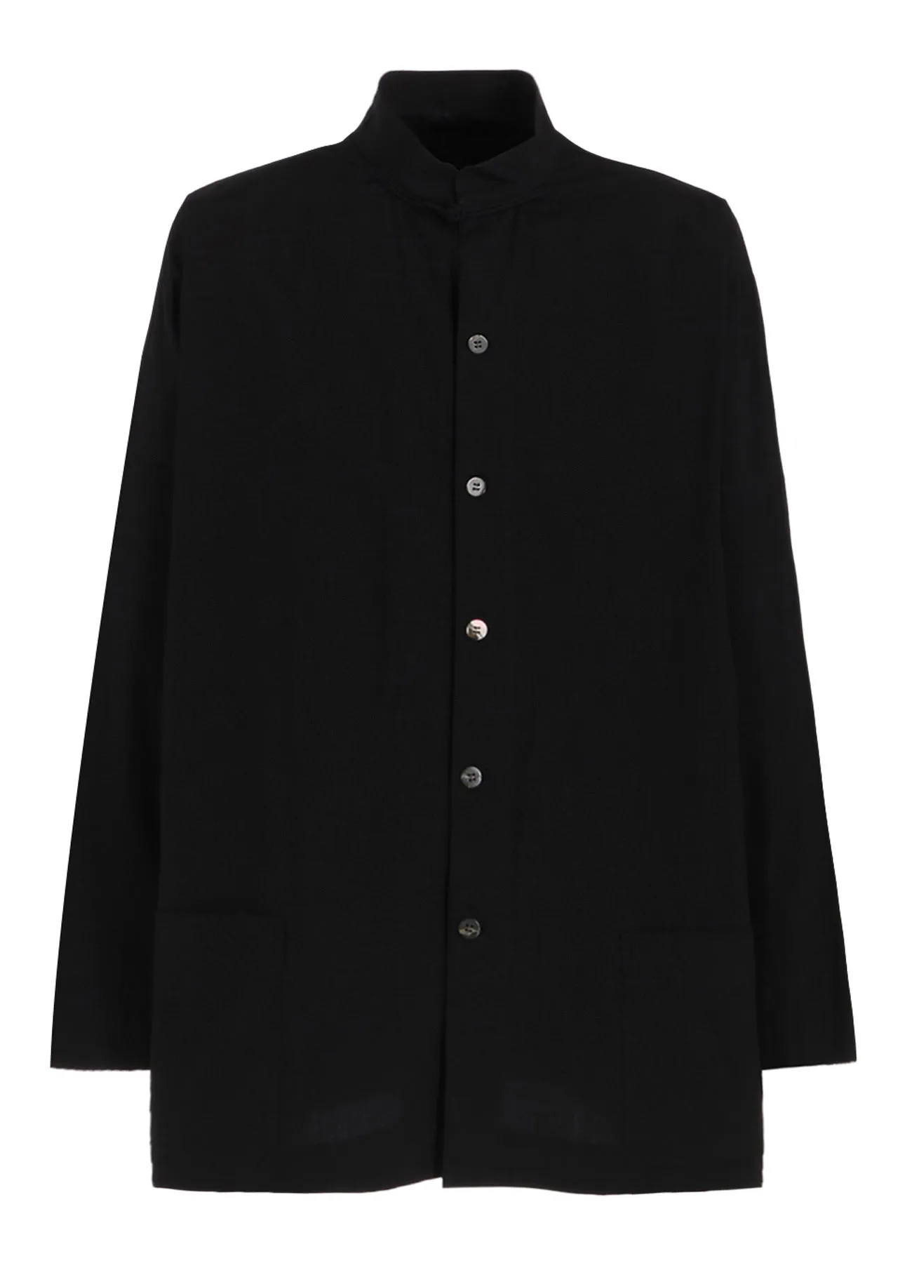 100/2 BROAD SHIRT WITH STAND COLLAR sold by Yohji Yamamoto product image thumbnail 2