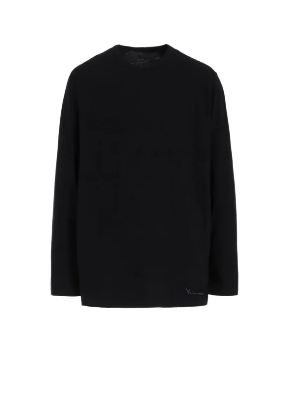 Y's for men LOGO PRINT LONG SLEEVE T-SHIRTS sold by Yohji Yamamoto