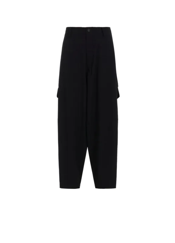 WOOL GABARDINE FLAP POCKET PANTS made by Yohji Yamamoto