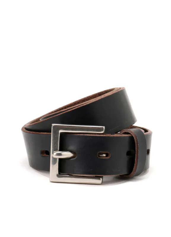CHROME EXCEL LEATHER 30MM PLAIN BELT sold by Yohji Yamamoto