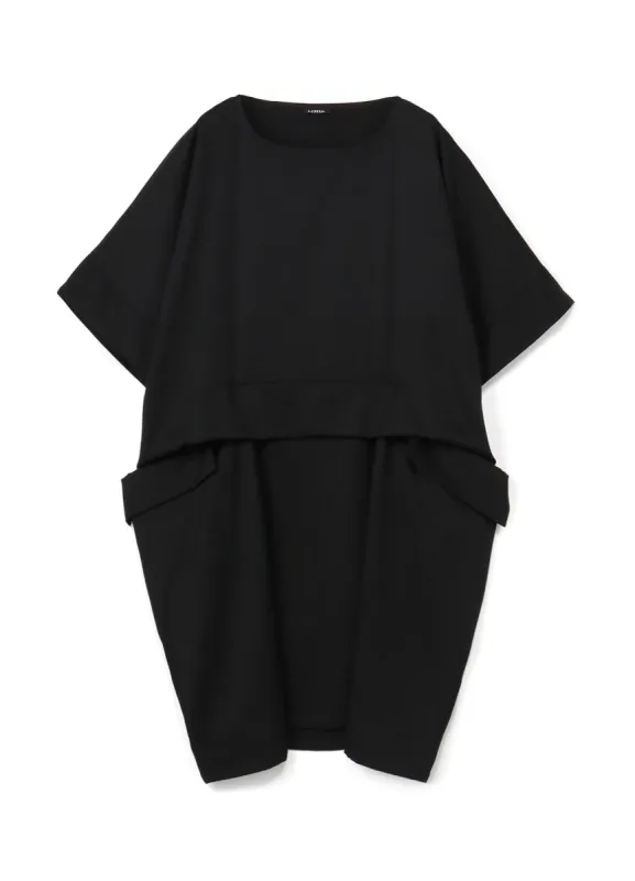 Standard W/Gabardine Dropped Pocket Dress sold by Yohji Yamamoto