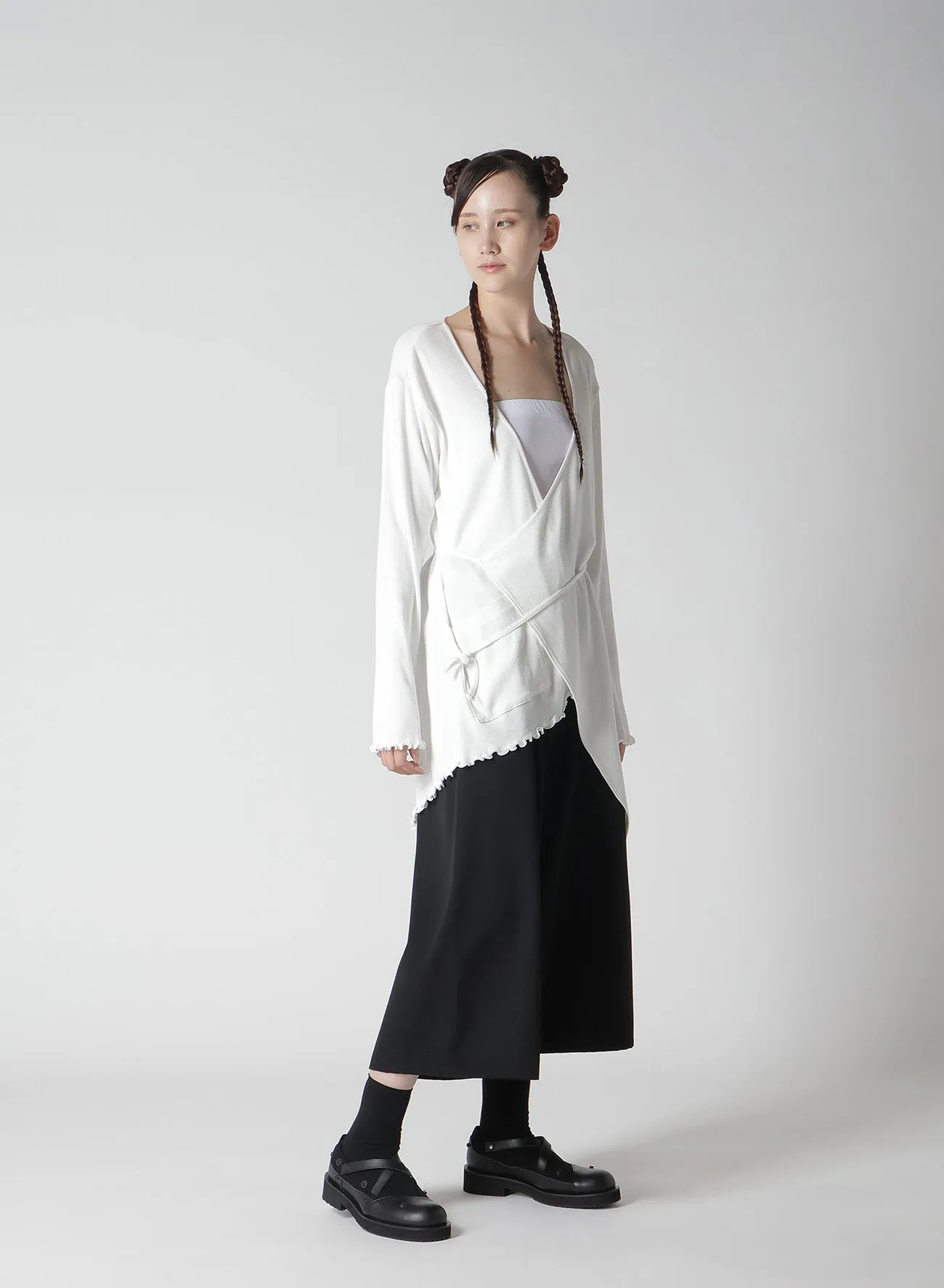 RIB STITCH HEM SQUARE CARDIGAN sold by Yohji Yamamoto product image thumbnail 4
