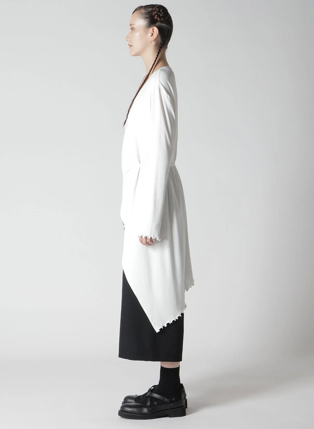 RIB STITCH HEM SQUARE CARDIGAN sold by Yohji Yamamoto product image thumbnail 5