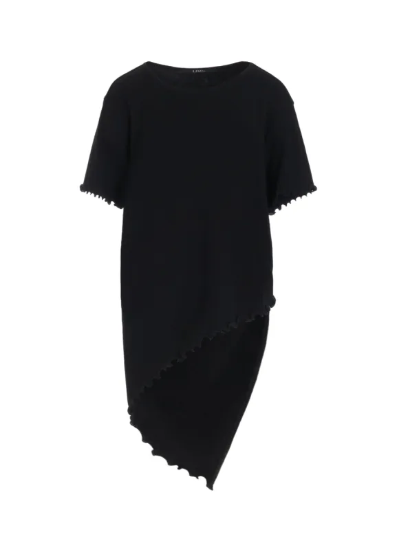 RIB STITCH SQUARE HEM T-SHIRT sold by Yohji Yamamoto