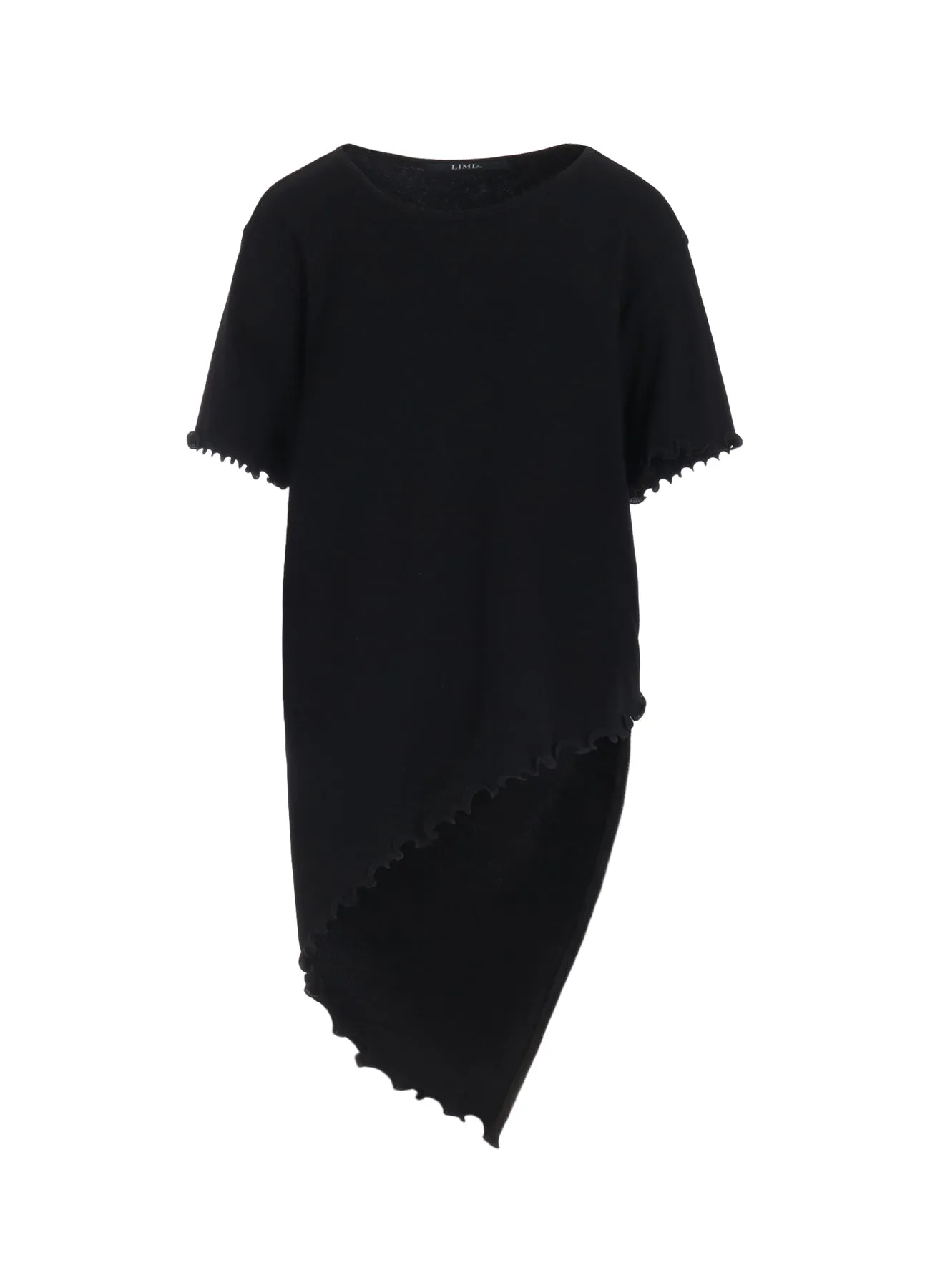 RIB STITCH SQUARE HEM T-SHIRT sold by Yohji Yamamoto