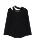 TULLE SLIT LONG SLEEVE T-SHIRT sold by Yohji Yamamoto