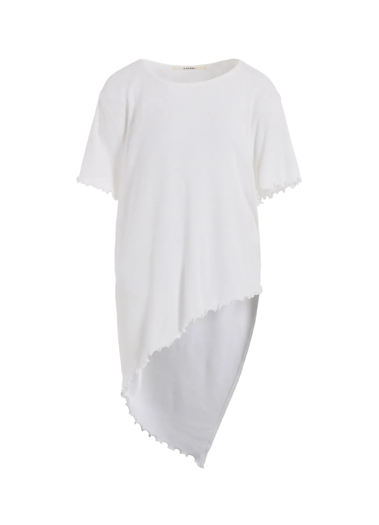 RIB STITCH SQUARE HEM T-SHIRT sold by Yohji Yamamoto