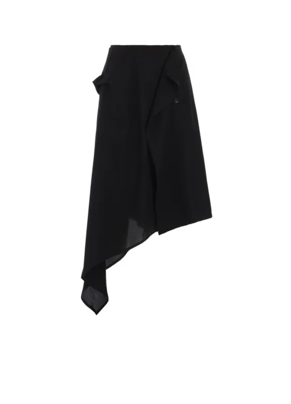 POPLIN WRAP SKIRT sold by Yohji Yamamoto