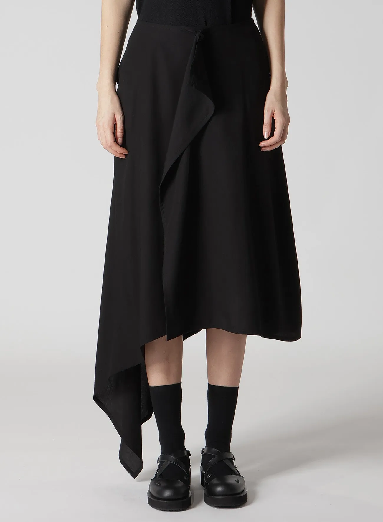 POPLIN WRAP SKIRT sold by Yohji Yamamoto product image thumbnail 5