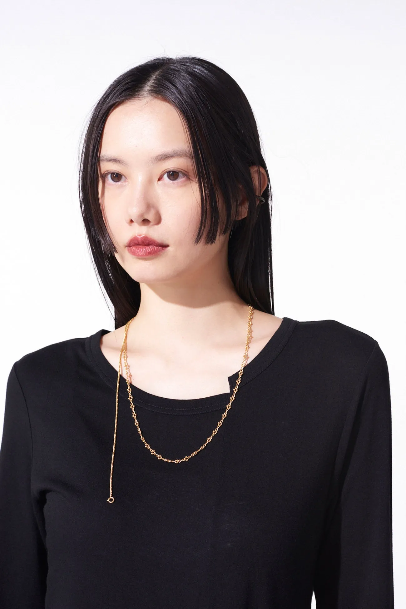 BRASS COMBINATION CHAIN NECKLACE sold by Yohji Yamamoto product image thumbnail 2