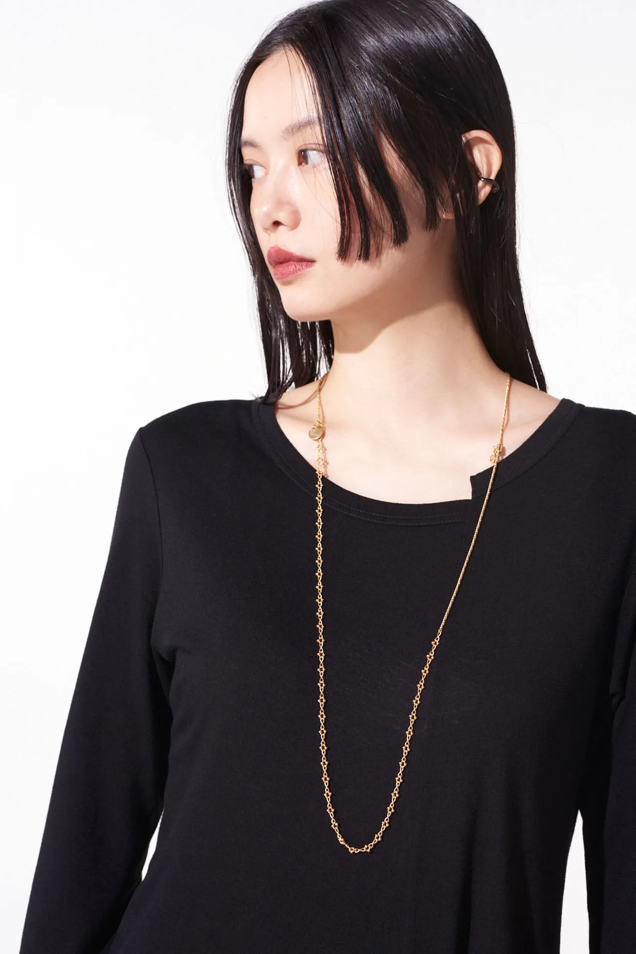 BRASS COMBINATION CHAIN NECKLACE sold by Yohji Yamamoto product image thumbnail 3