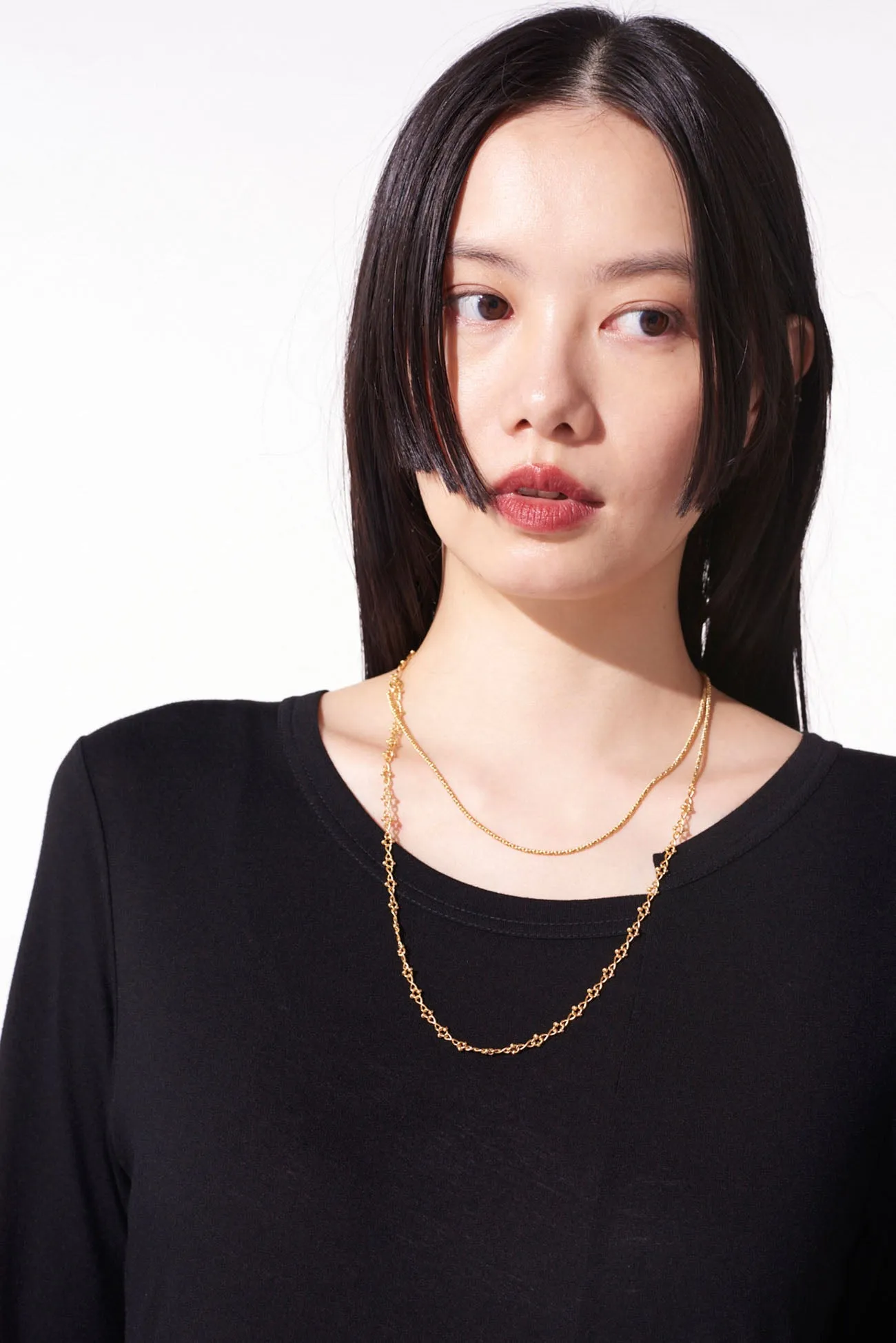 BRASS COMBINATION CHAIN NECKLACE sold by Yohji Yamamoto product image thumbnail 4
