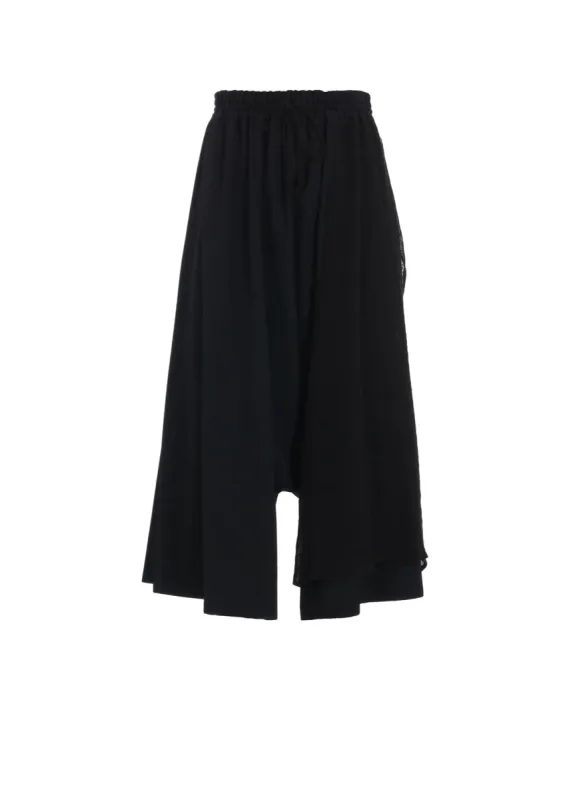 WOOL GABARDINE CLOTH GATHERED PANTS sold by Yohji Yamamoto