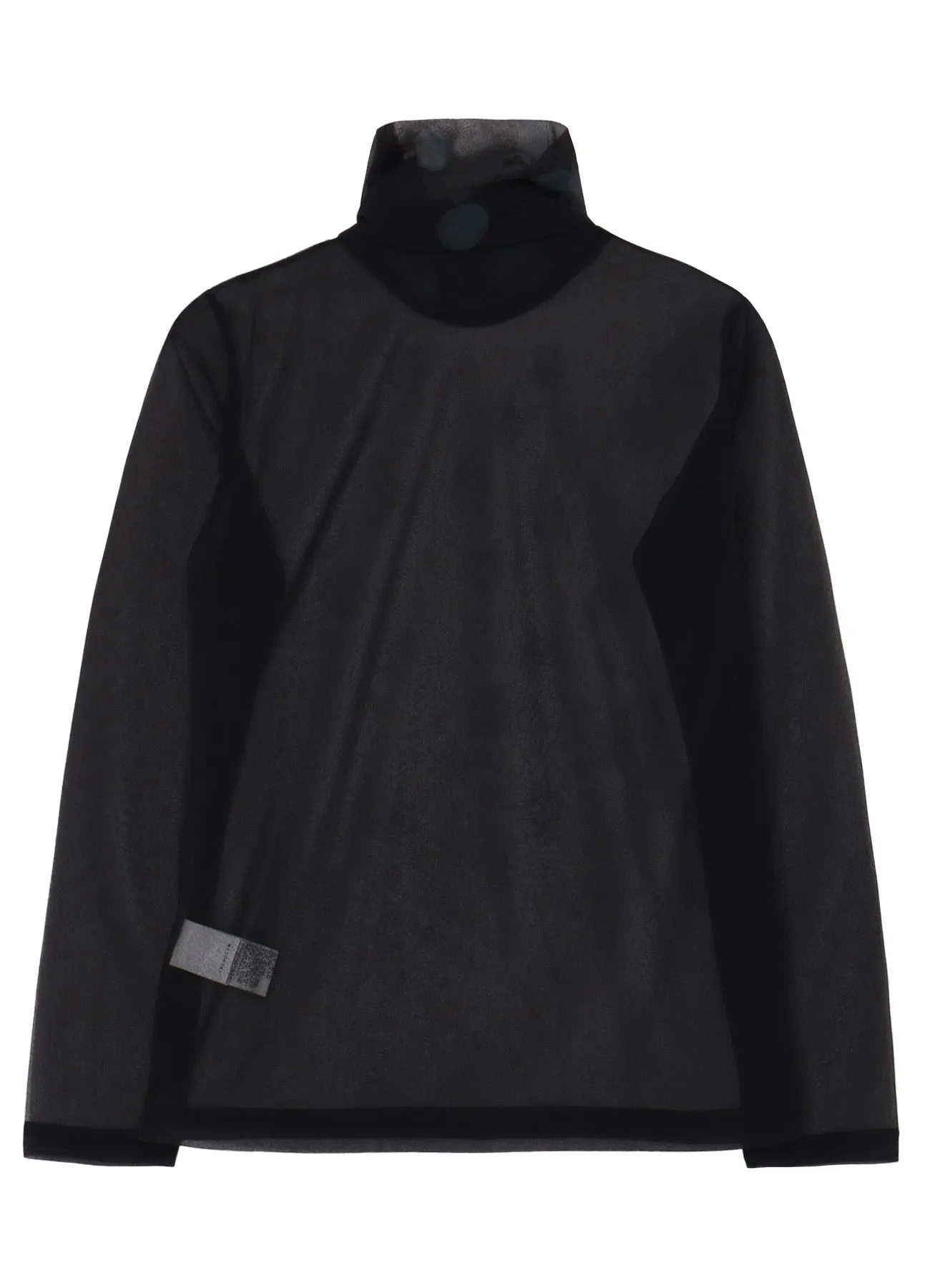 GAUZE JERSEY DOT PRINT HIGH NECK LONG SLEEVE T sold by Yohji Yamamoto product image thumbnail 3