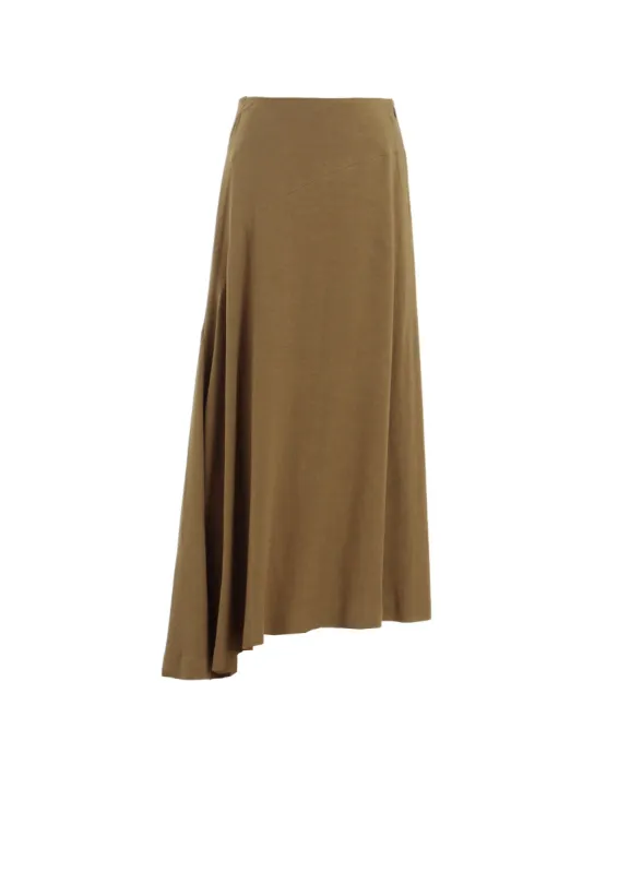 RY/LI CANVAS ASYMMETERIC FLARE SKIRT sold by Yohji Yamamoto