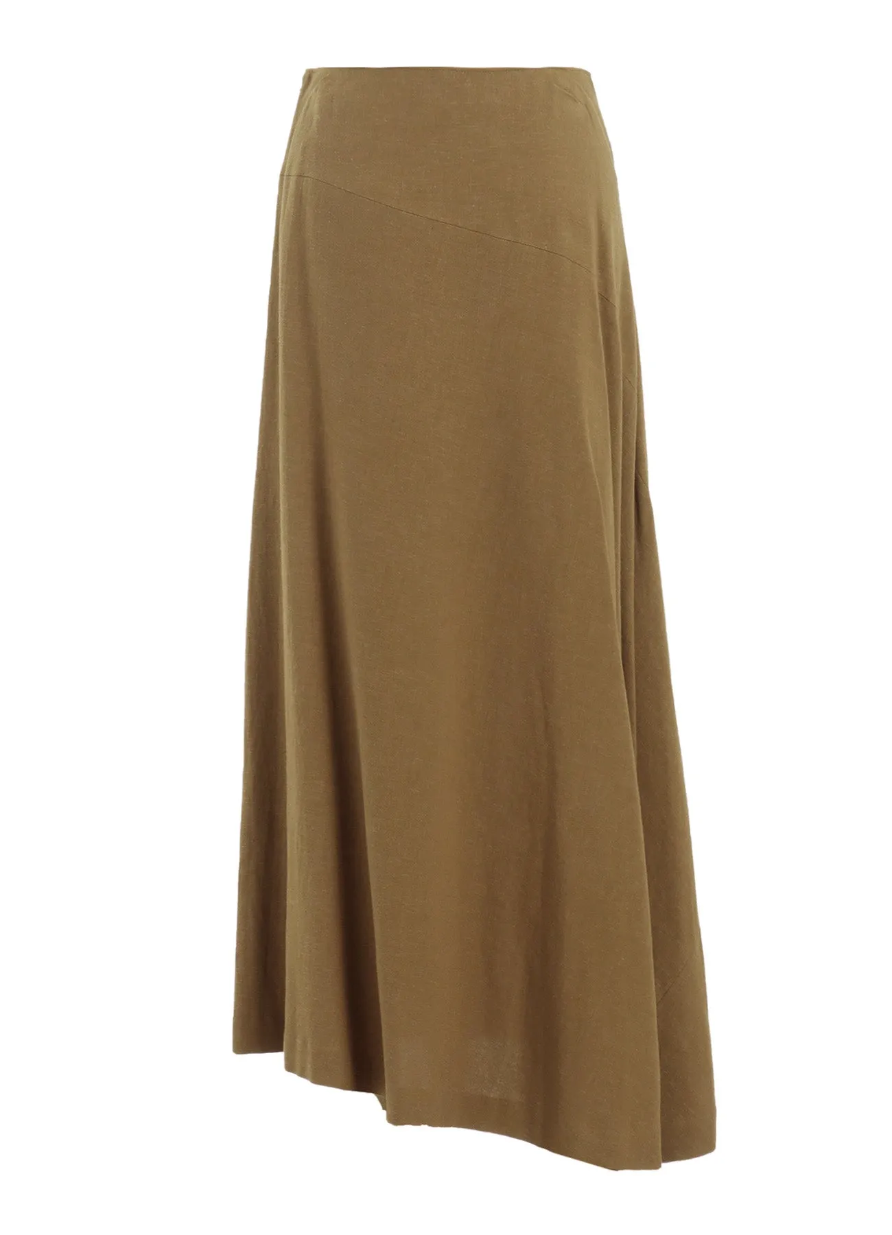 RY/LI CANVAS ASYMMETERIC FLARE SKIRT sold by Yohji Yamamoto product image thumbnail 3