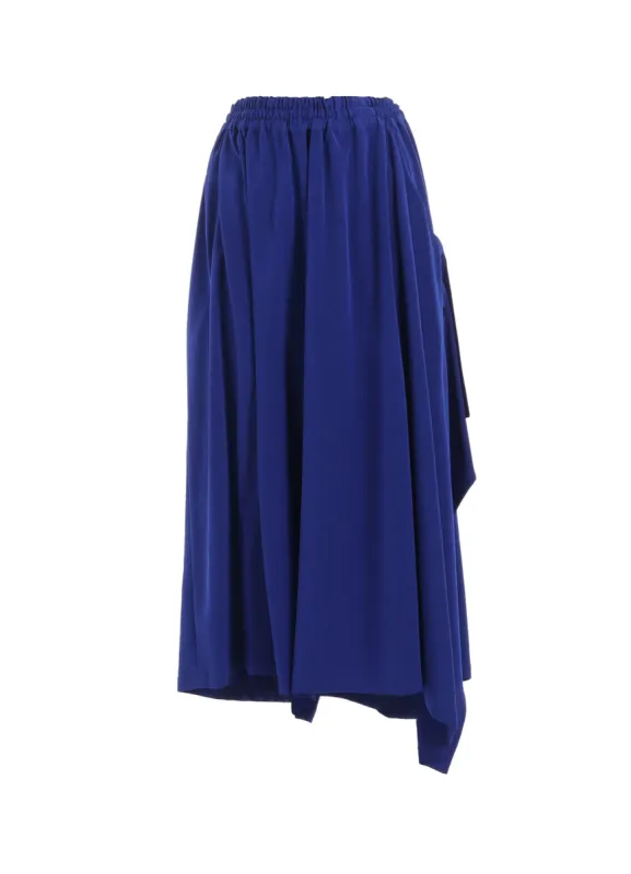 CREPE de CHINE SIDE CLOTH ELASTIC PANTS sold by Yohji Yamamoto