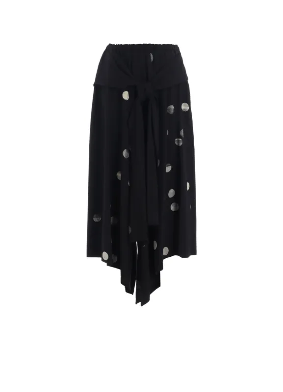 CU/RY GABARDINE DOT FRONT TIED PANTS sold by Yohji Yamamoto