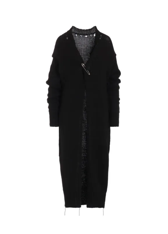BROAD STITCH JERSEY LINKING CARDIGAN sold by Yohji Yamamoto