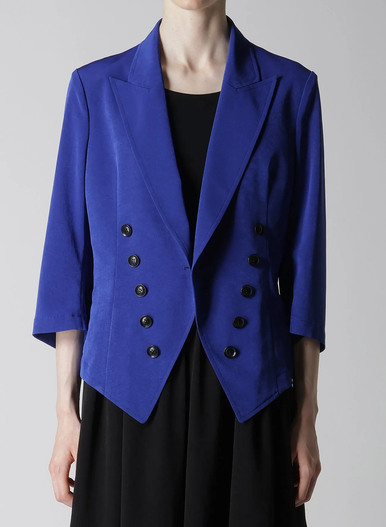 CREPE de CHINE FRENCH TAIL JACKET sold by Yohji Yamamoto product image thumbnail 5
