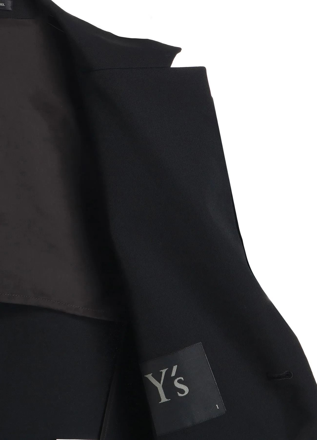 WOOL GABARDINE LEFT DOUBLED JACKET sold by Yohji Yamamoto product image thumbnail 4