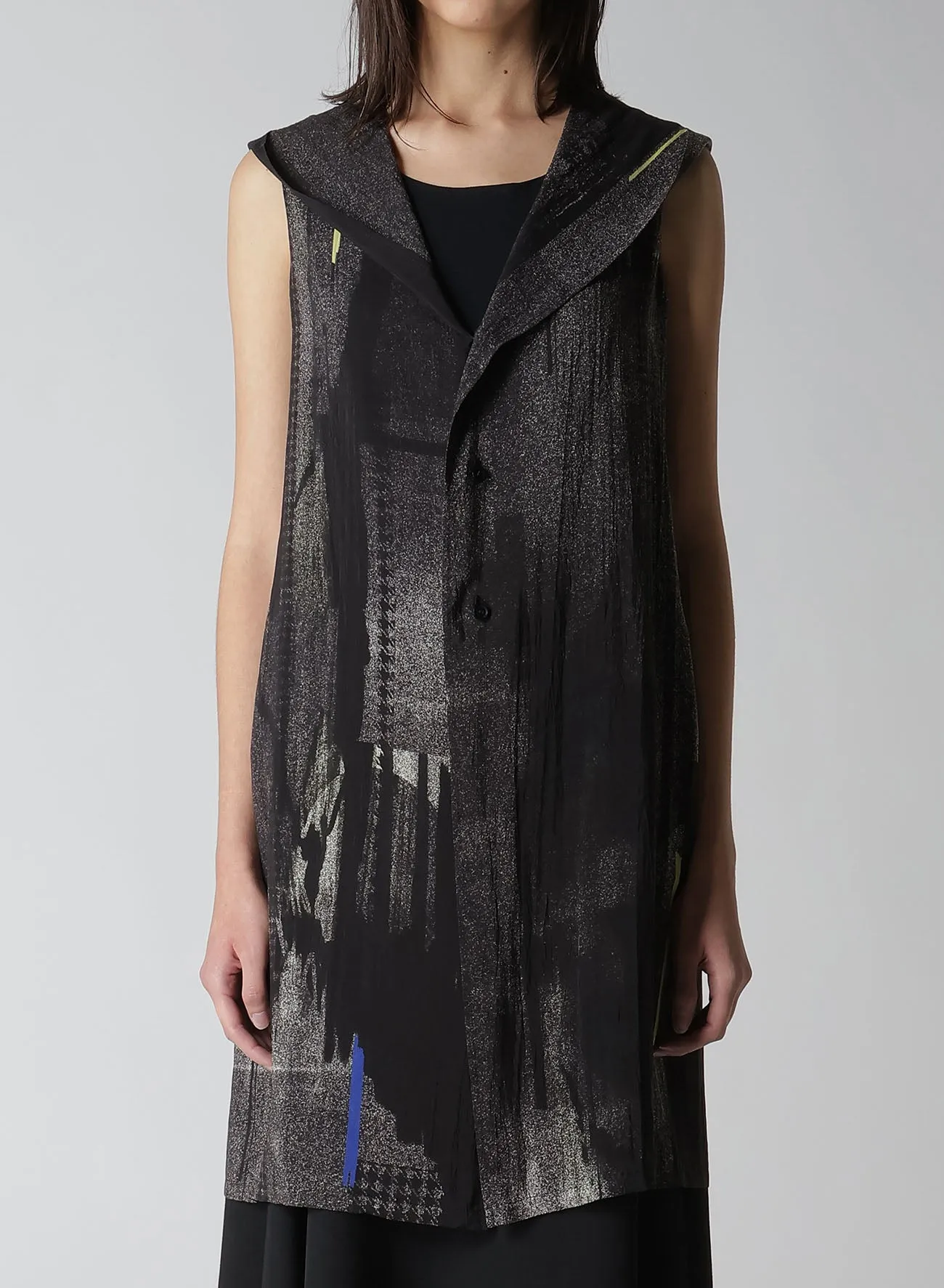 CU/LAWN HOODIE BLOUSE sold by Yohji Yamamoto product image thumbnail 4