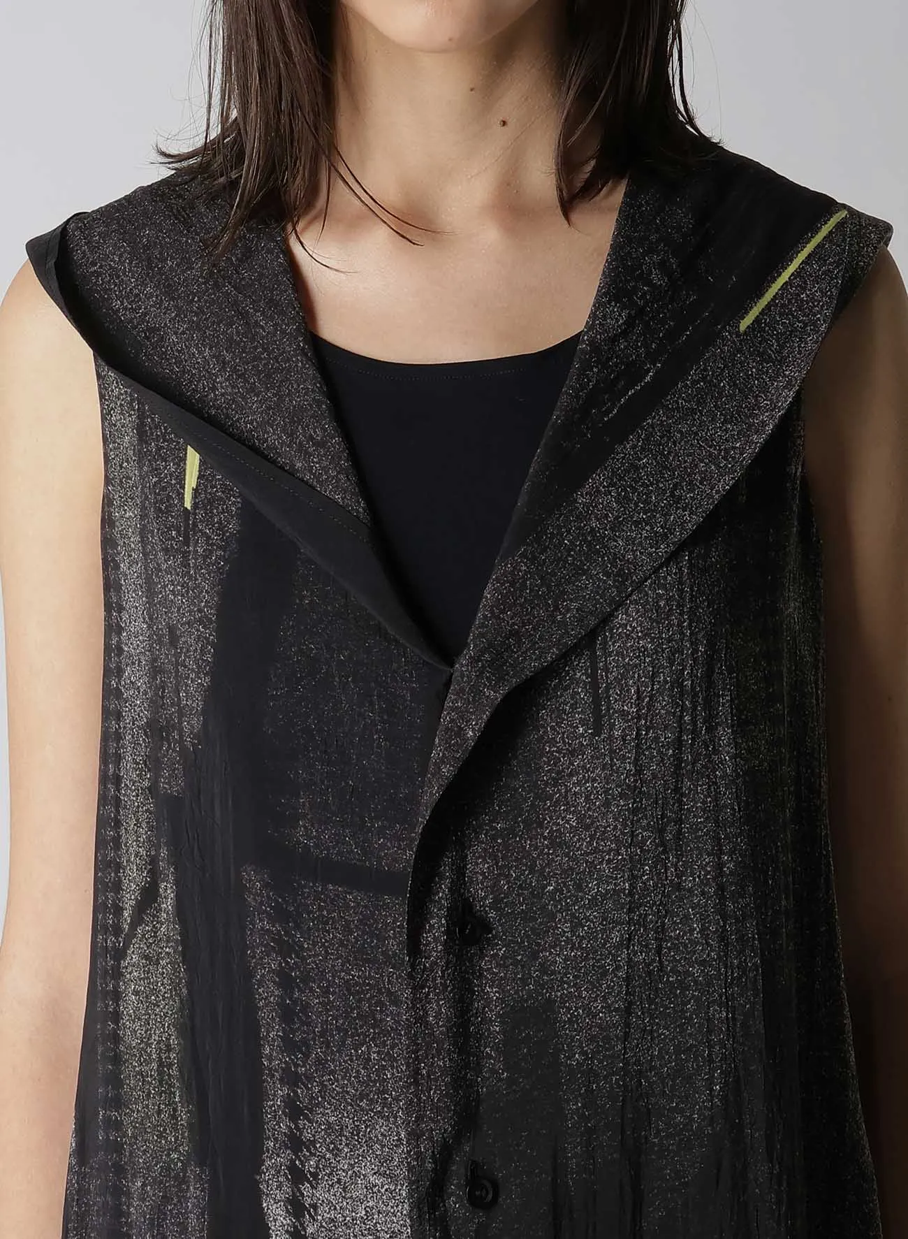 CU/LAWN HOODIE BLOUSE sold by Yohji Yamamoto product image thumbnail 5