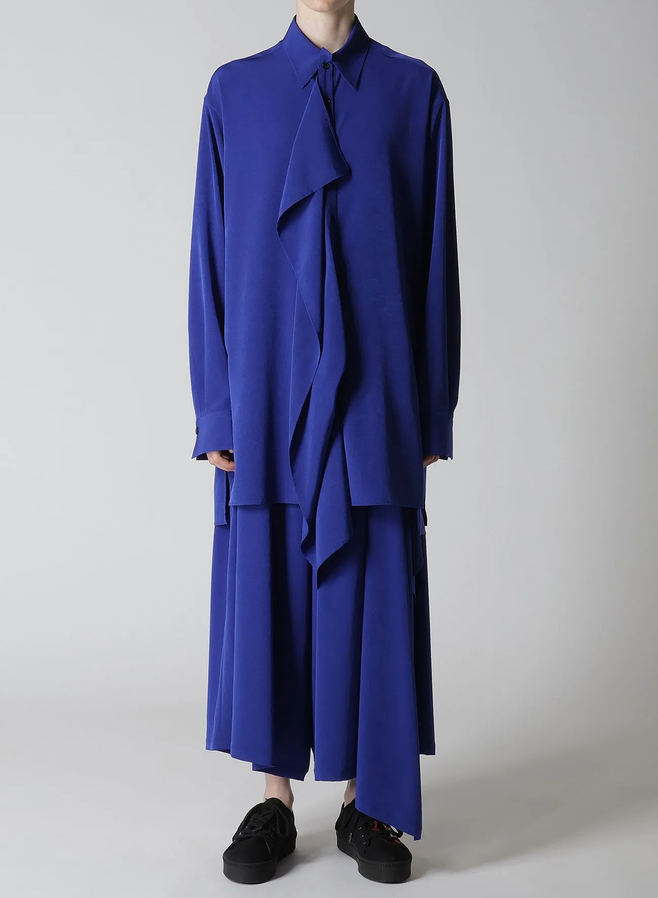CREPE de CHINE CLOTH PLACKET BLOUSE sold by Yohji Yamamoto product image thumbnail 4