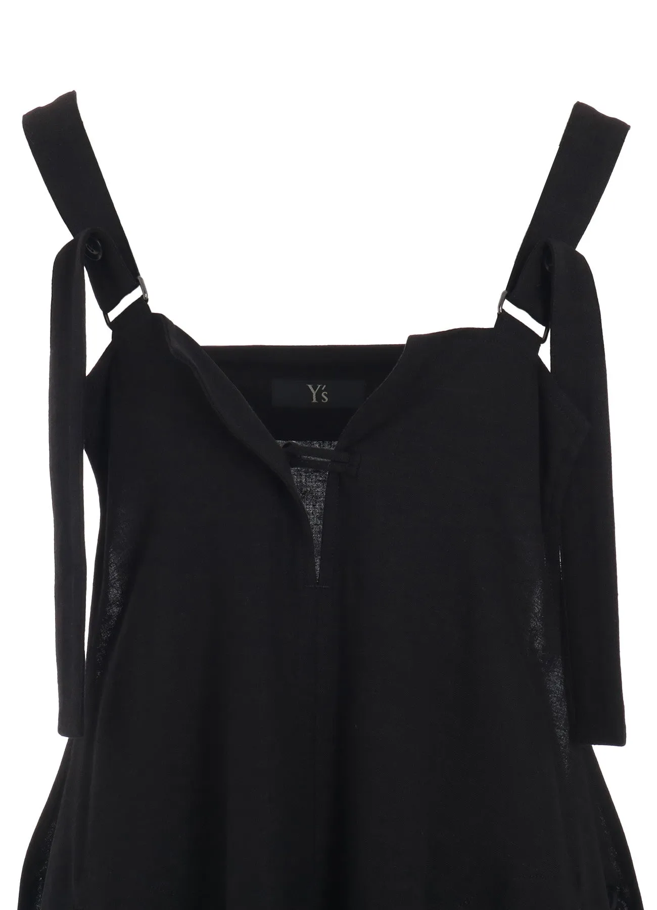RY/LI CANVAS SIDE BUTTON SHOULDER STRAP DRESS sold by Yohji Yamamoto product image thumbnail 5