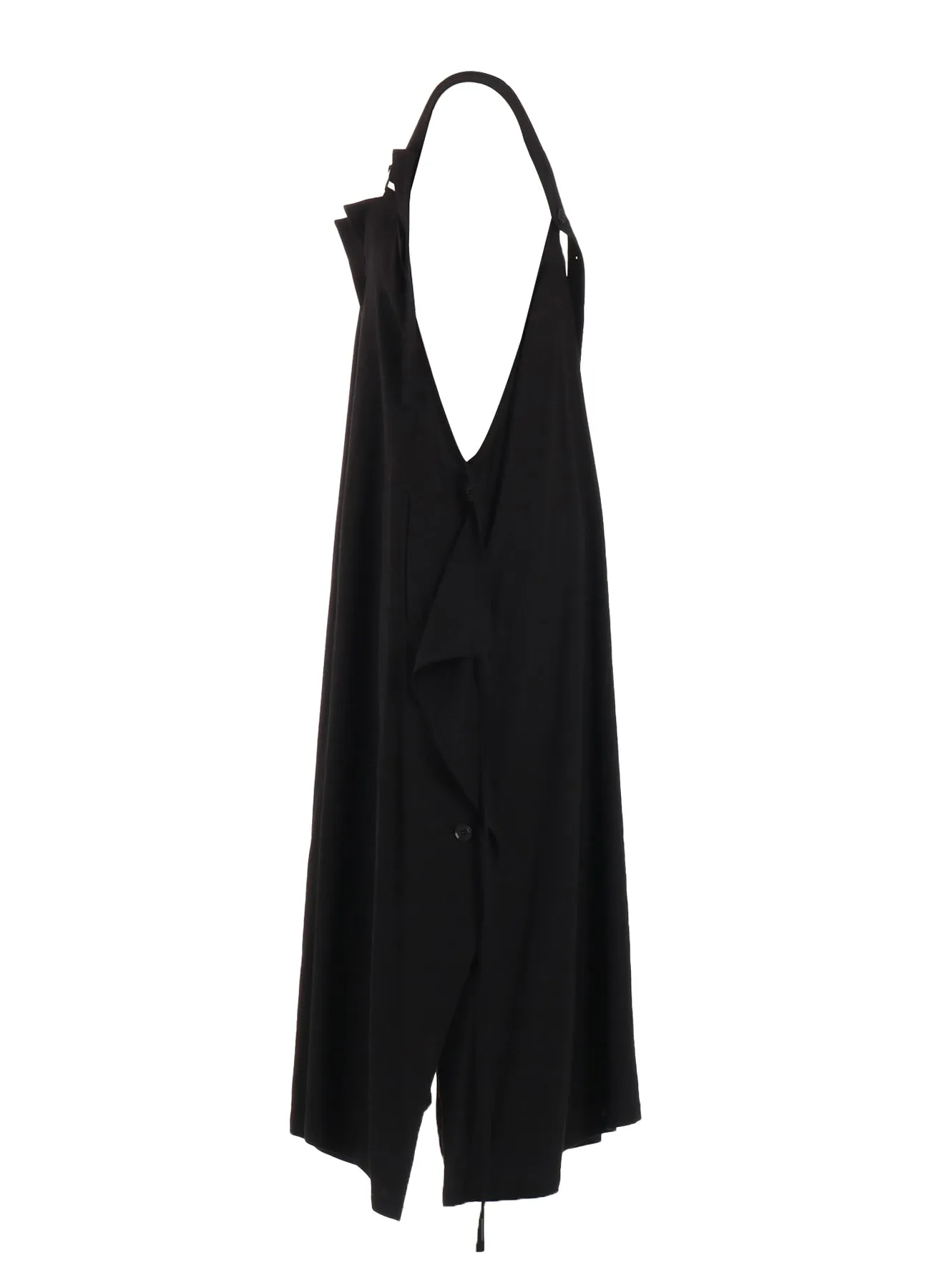 RY/LI CANVAS SIDE BUTTON SHOULDER STRAP DRESS sold by Yohji Yamamoto product image thumbnail 3