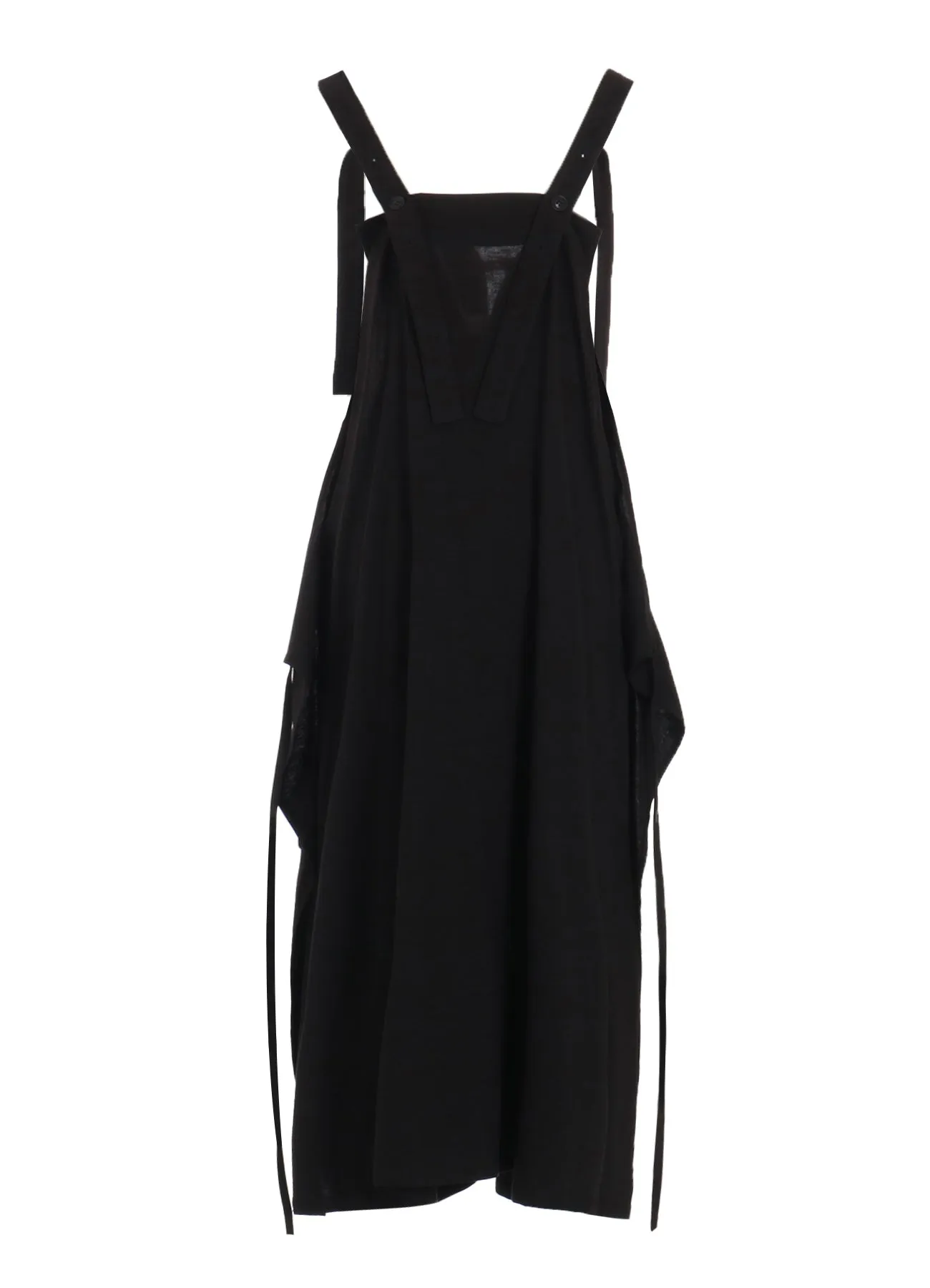 RY/LI CANVAS SIDE BUTTON SHOULDER STRAP DRESS sold by Yohji Yamamoto product image thumbnail 4