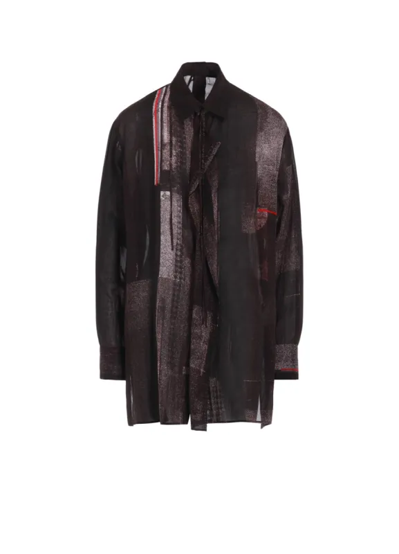 CU/LAWN F/B OPEN BLOUSE sold by Yohji Yamamoto