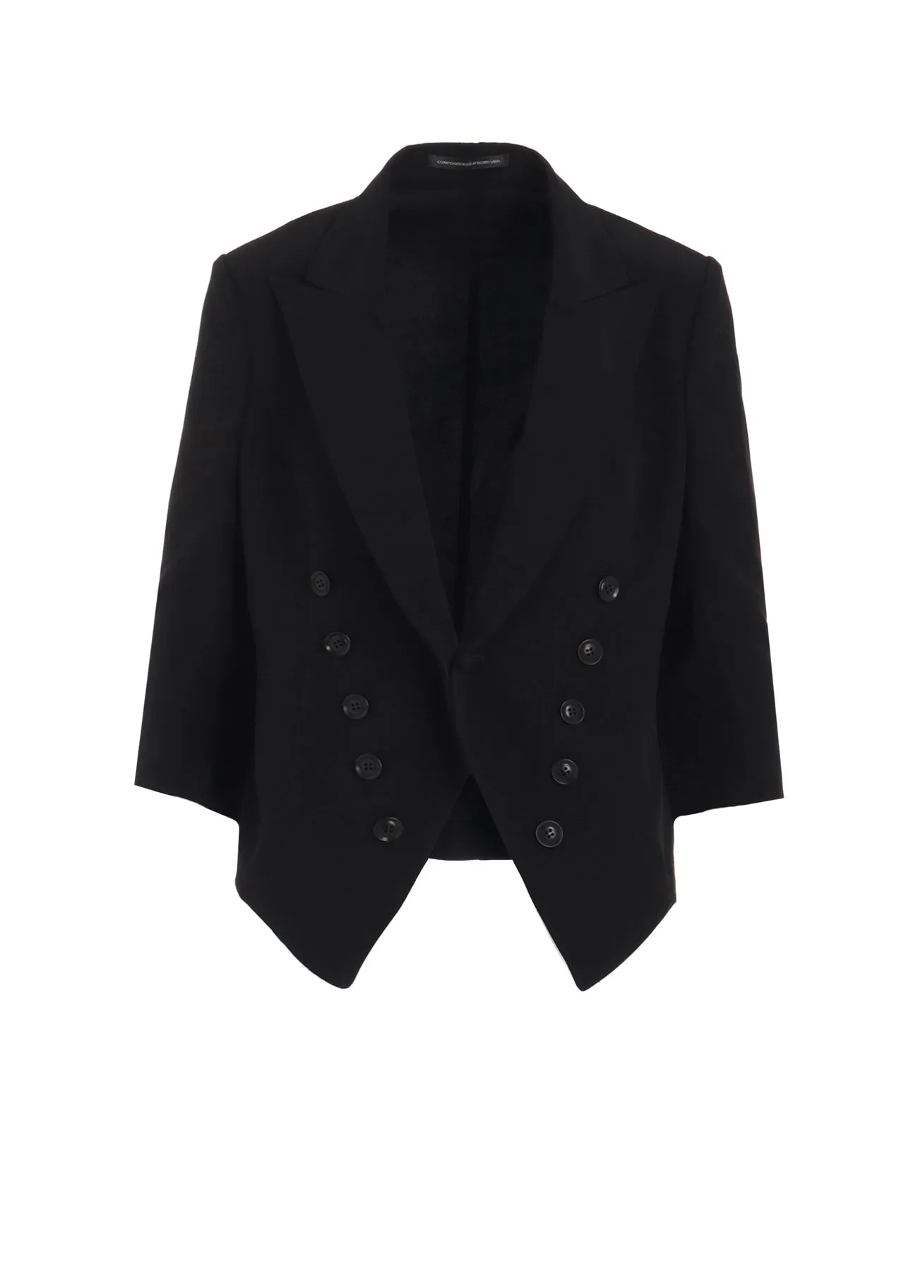 CREPE de CHINE FRENCH TAIL JACKET sold by Yohji Yamamoto