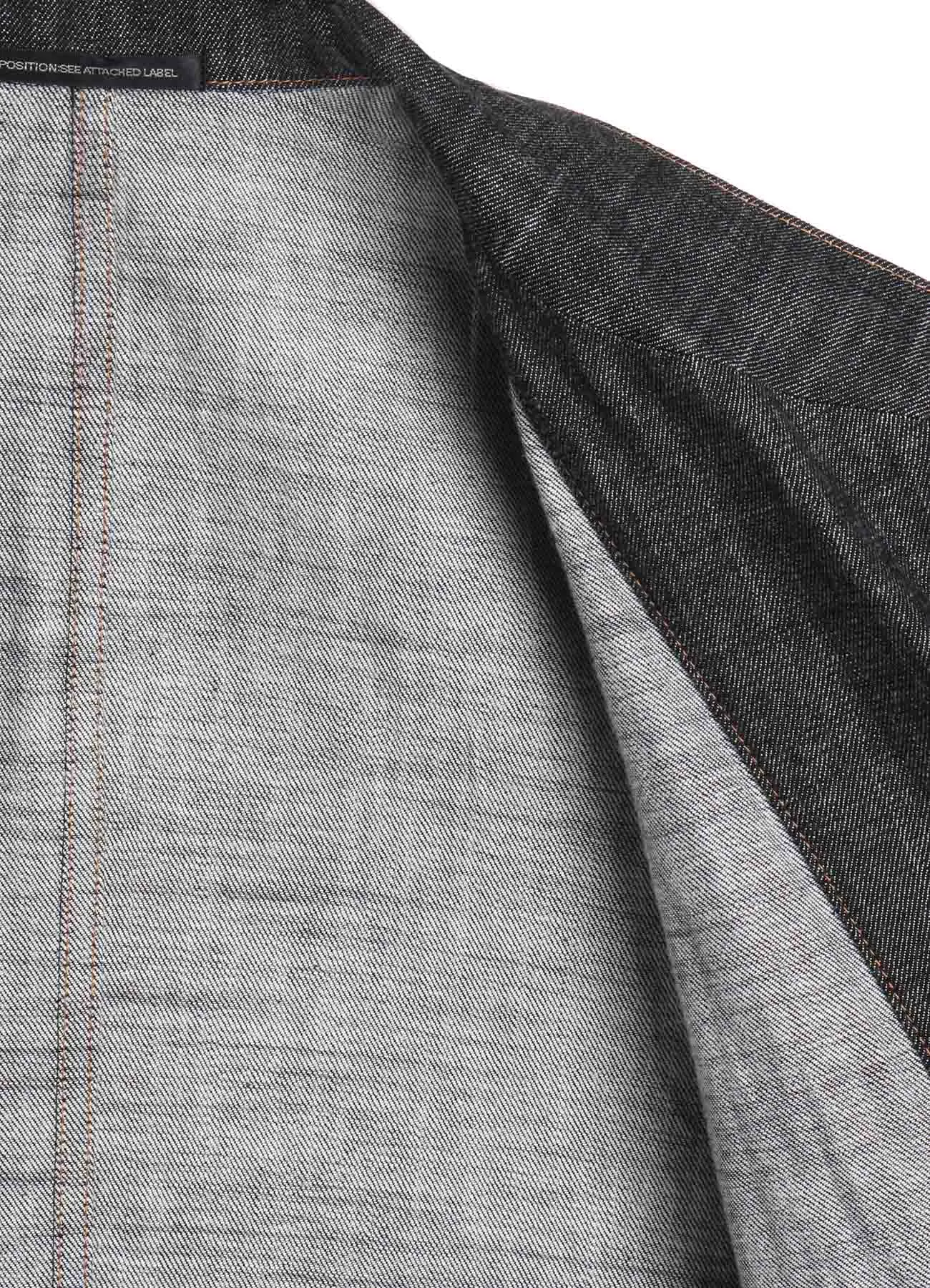 8OZ DENIM PEAKED LAPEL JACKET sold by Yohji Yamamoto product image thumbnail 4