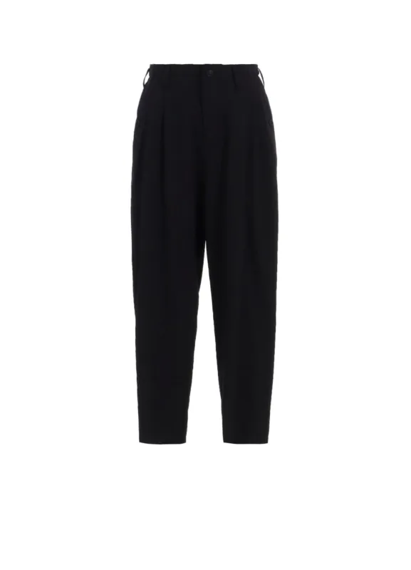 WOOL GABARDINE POCKET DETAIL PANTS sold by Yohji Yamamoto