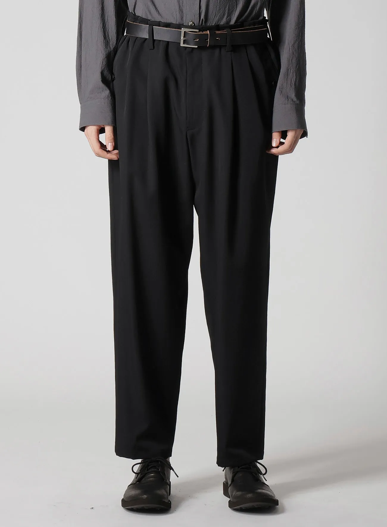 WOOL GABARDINE POCKET DETAIL PANTS sold by Yohji Yamamoto product image thumbnail 2