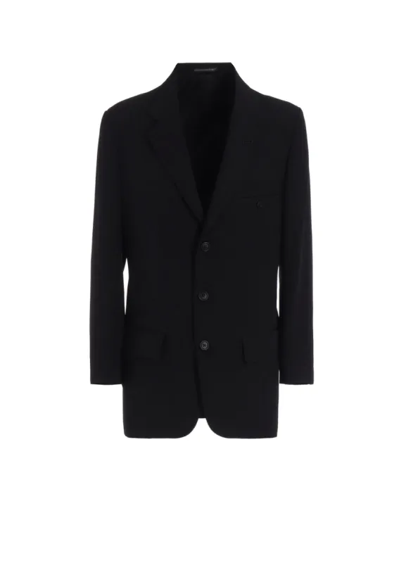 WOOL GABARDINE JACKET WITH RIGHT POCKET sold by Yohji Yamamoto