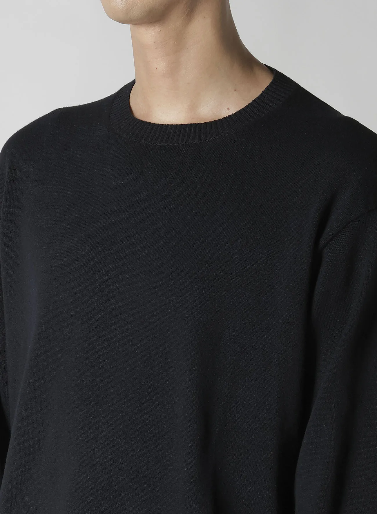 Y's for men INTERSIA LOGO ROUND NECK PULL OVER KNIT sold by Yohji Yamamoto product image thumbnail 5