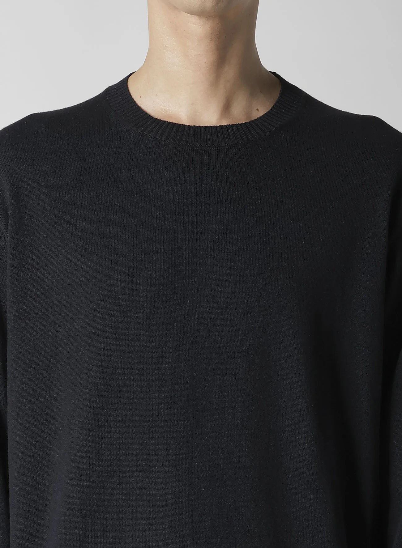 Y's for men INTERSIA LOGO ROUND NECK PULL OVER KNIT sold by Yohji Yamamoto product image thumbnail 4