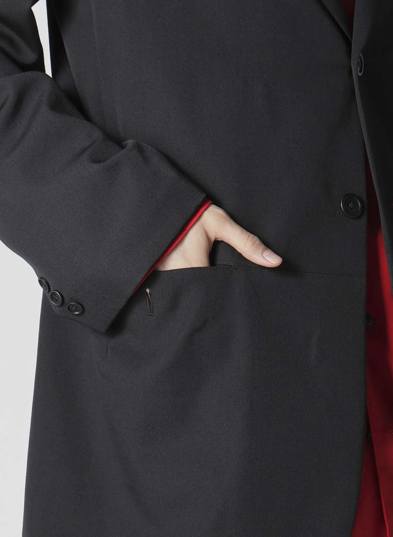 WOOL GABARDINE PARALLEL PANELED JACKET sold by Yohji Yamamoto product image thumbnail 5