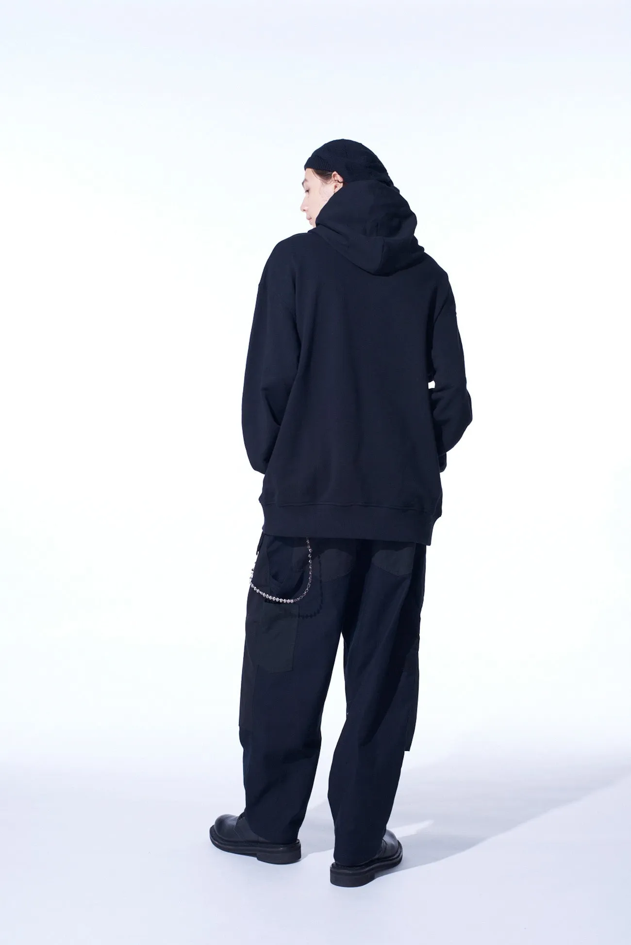 "THE LAST SUPPER" COLLAGE GRAPHIC HOODIE sold by Yohji Yamamoto product image thumbnail 4