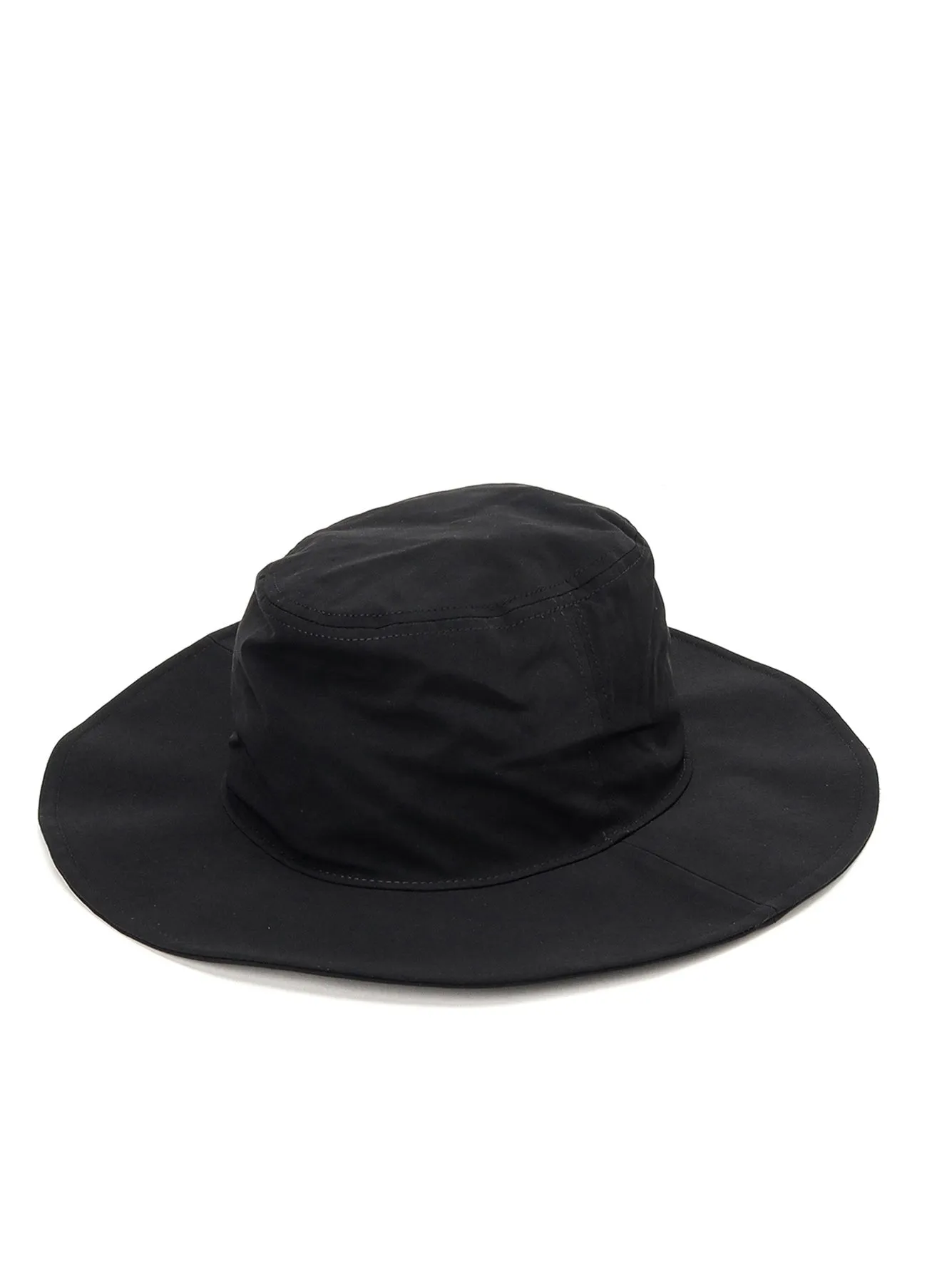 CREPE de CHINE LONG BRIM HAT sold by Yohji Yamamoto
