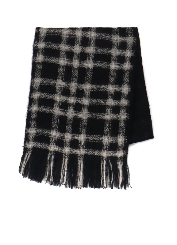 PLAID PATTERN CROSS STALL sold by Yohji Yamamoto