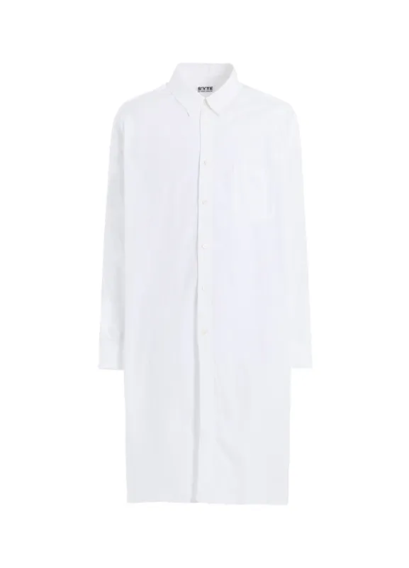COTTON BROAD BUTTON SLITS LONG SHIRT sold by Yohji Yamamoto
