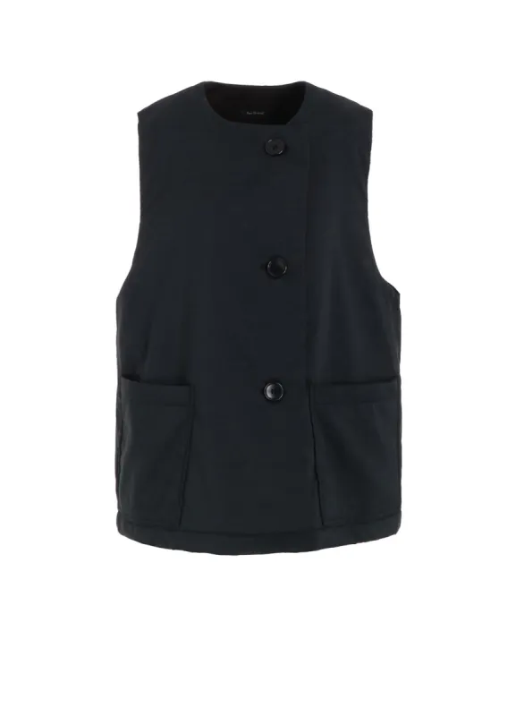 STRETCH TAFFETA + FLEECE VEST sold by Yohji Yamamoto