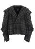 INK DYEING PLAID BOX JACKET B sold by Yohji Yamamoto