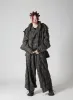 INK DYEING PLAID BOX JACKET B sold by Yohji Yamamoto