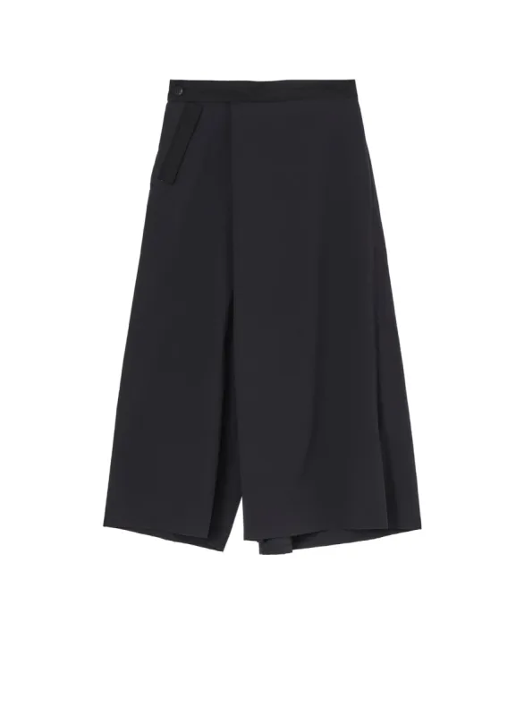 Ny STRETCH TUCK FLARED PANTS sold by Yohji Yamamoto