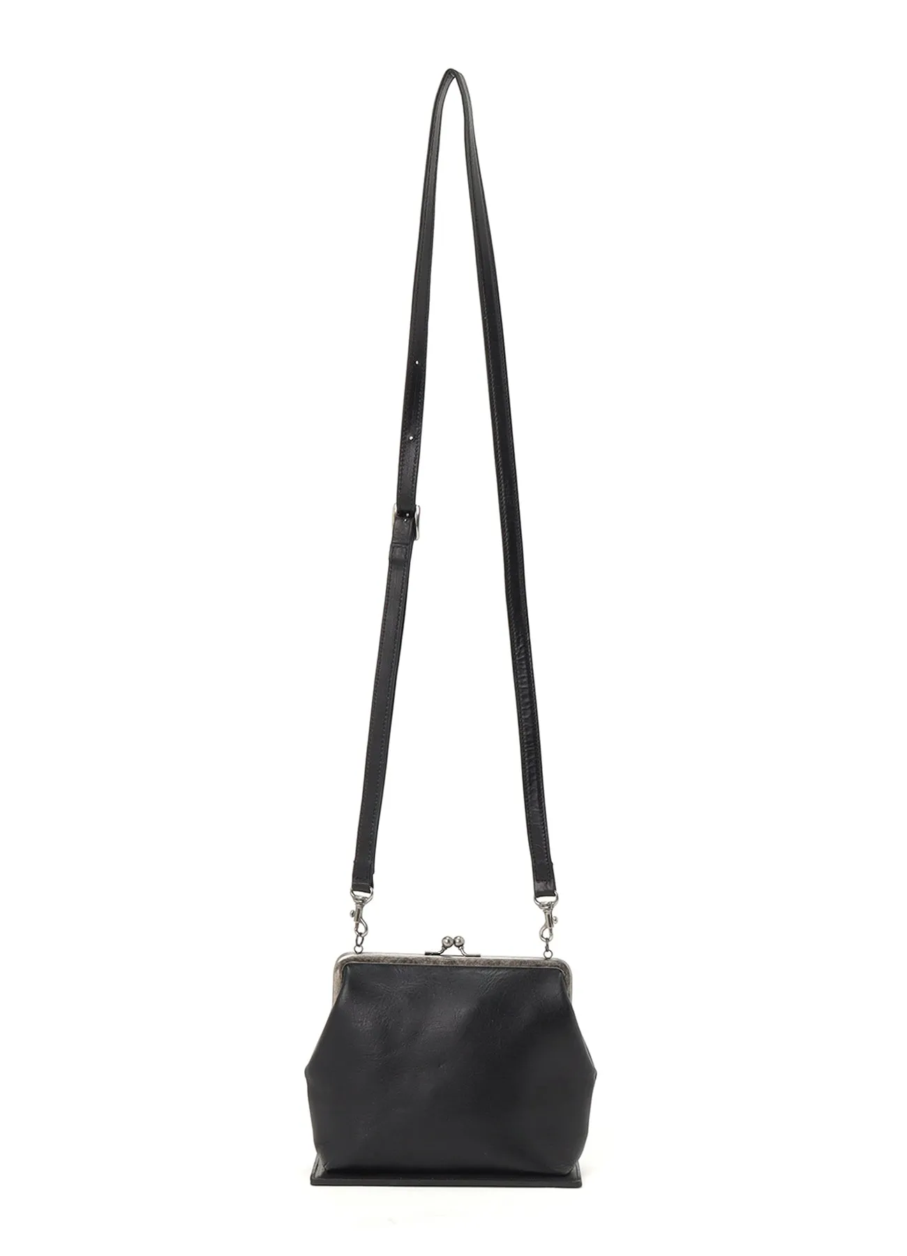 MATTE SMOOTH LEATHER METAL CLASP POCHETTE sold by Yohji Yamamoto product image thumbnail 4